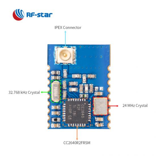 TI CC2640R2F Chipset Module with Bluetooth Serial Port Protocol