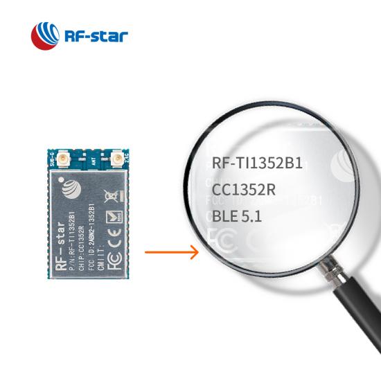 CC1352R Multiprotocol Wireless Module RF-TI1352B1 with Sub-1 GHz and 2.4-GHz bands