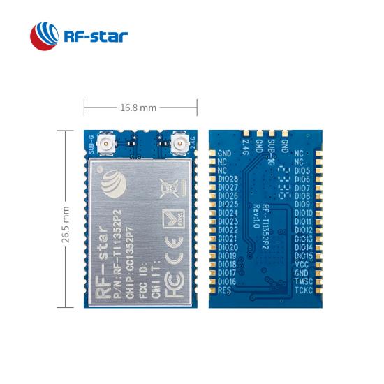 CC1352P7 Sub-1 GHz and 2.4-GHz Wireless Module RF-TI1352P2