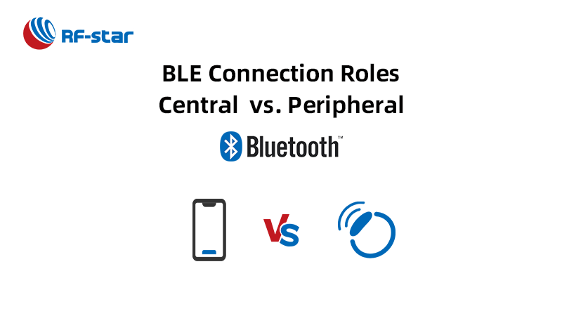 BLE 接続の役割の概要: セントラル / マスター vs. ペリフェラル / スレーブ