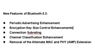 Bluetooth 5.3仕様ではどのような機能が追加されますか?